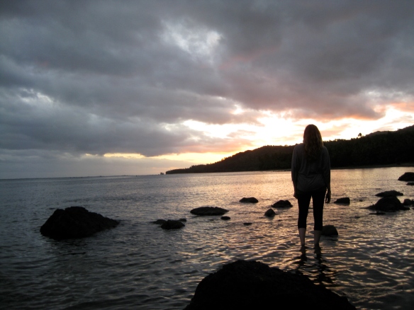 Hilary Fiji sunset